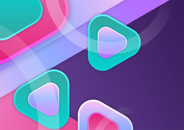 Abstract kleurrijk geometrische vector achtergrond met kleurovergang