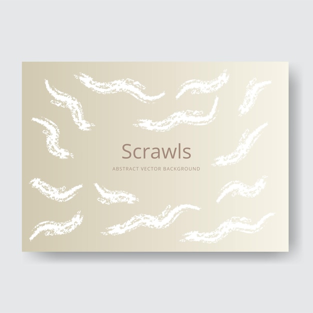 abstract krabbelde frame illustratie