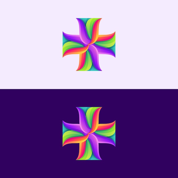 Abstract kruis logo