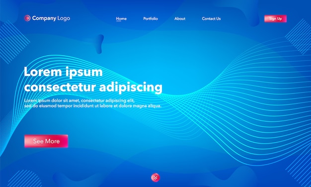 abstract Landing Page Template