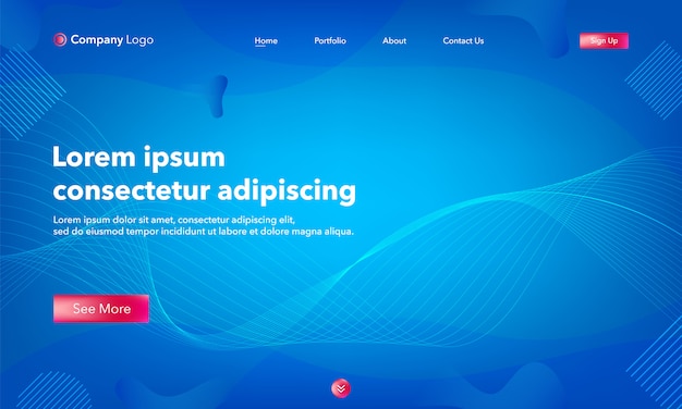 abstract Landing Page Template