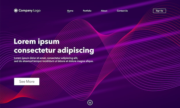 abstract Landing Page Template