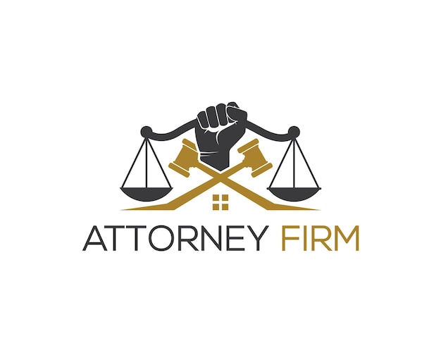 Abstract law firm justice law Law office with scales of justice attorney at law simple logo