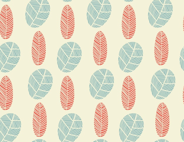 Abstract leaf pattern seamless design