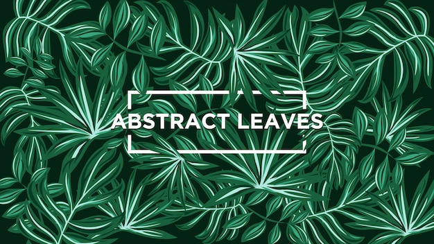 Abstract Leaves Background