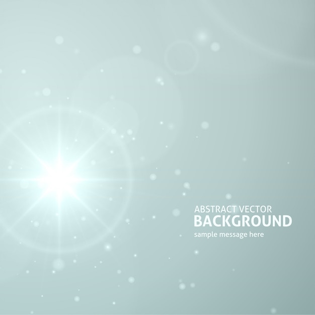 Abstract lens flare light burst or sun with rays vector background.