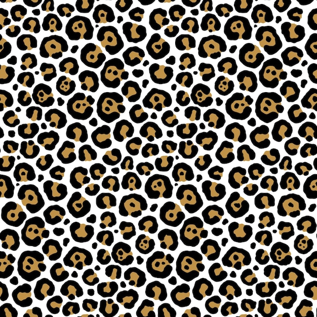 Animal fur skin pattern zoo print. Hyena leopard cheetah like big cat  vector background isolated on square template wallpaper. Simple flat wild  life backdrop drawing for paper or textile scarf prints. 20251951