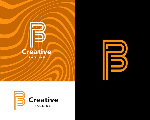 Abstract Letter b logo design, company logo vector design