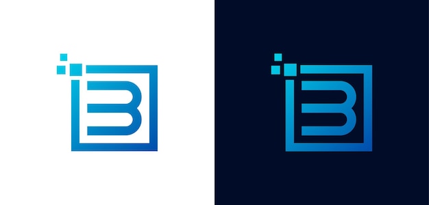 Abstract Letter B-logo