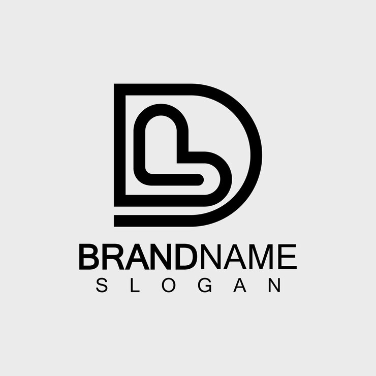 Vector abstract letter bd or db logo design template vector