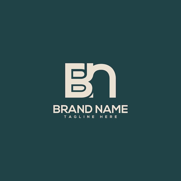 Vector abstract letter bn nb company logo design vector initials business logo