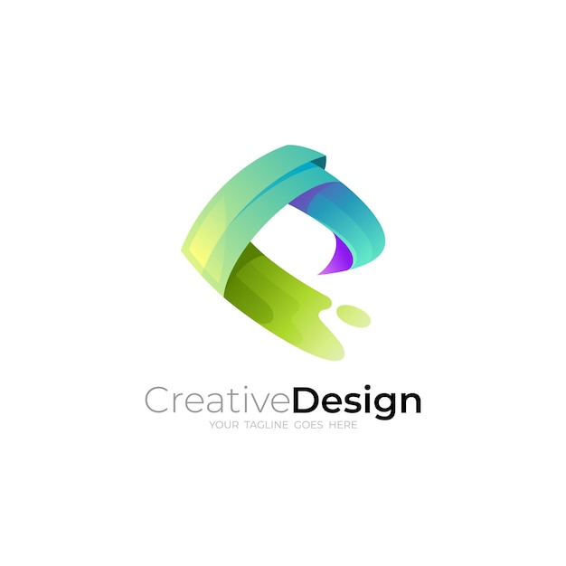 Abstract letter C logo template business logo with letter C