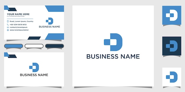 Vector abstract letter d cd logo design with human concept. the logo can be used for business technology