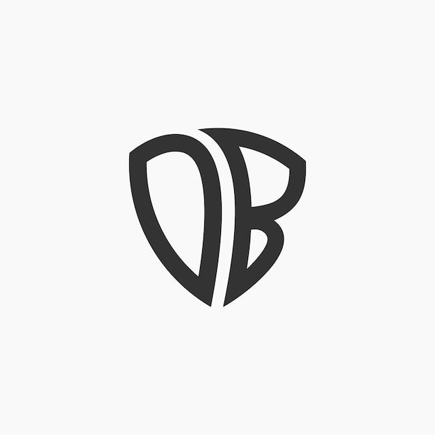 Vector abstract letter db logo