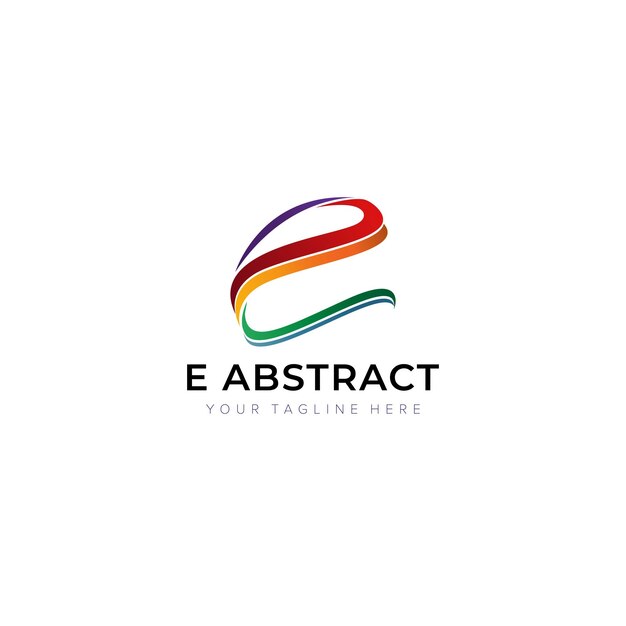 Lettera astratta e logo design, iniziale e abstract