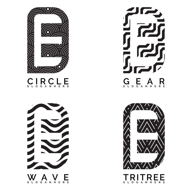 abstract letter logo collection