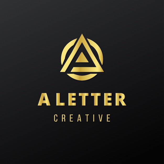 Vector abstract letter a logo design creative premium minimal emblem design template logo