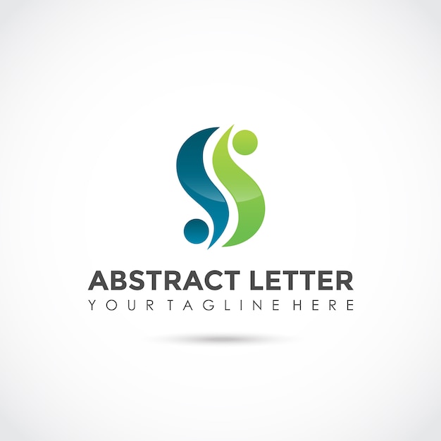 Абстрактное письмо дизайн логотипа
