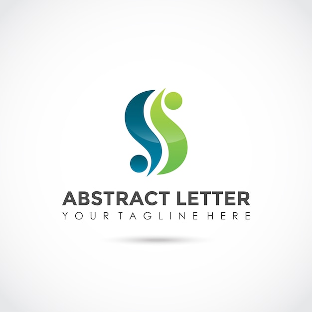 Lettera astratta a logo design