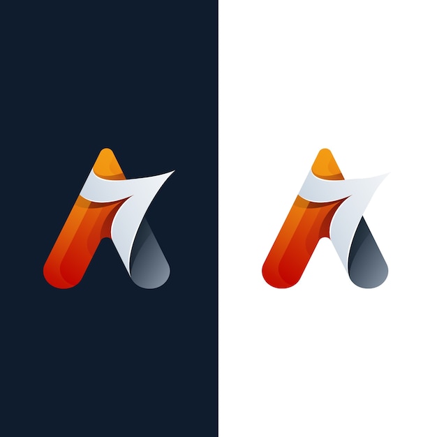 Abstract letter a logo