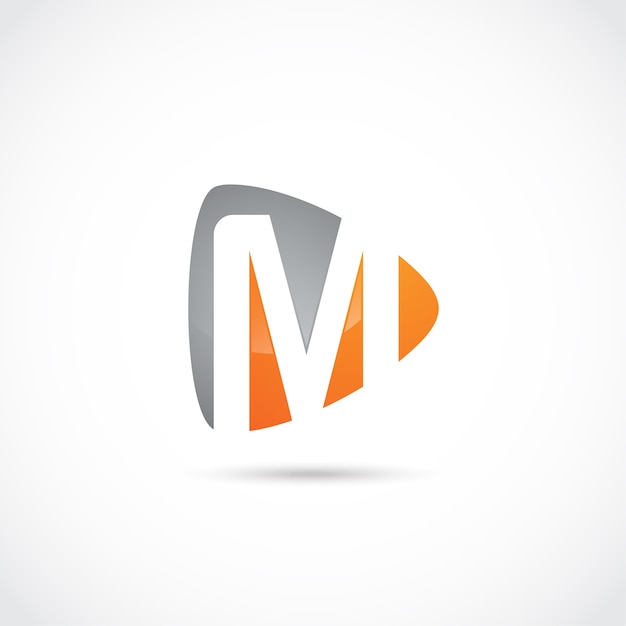 Abstract Letter M Logo ontwerp