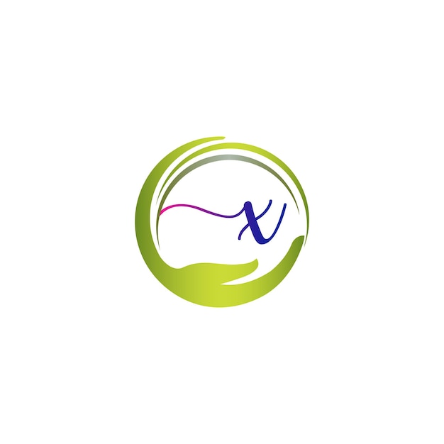 Abstract Letter  Monogram Health Care Wellness Logo design