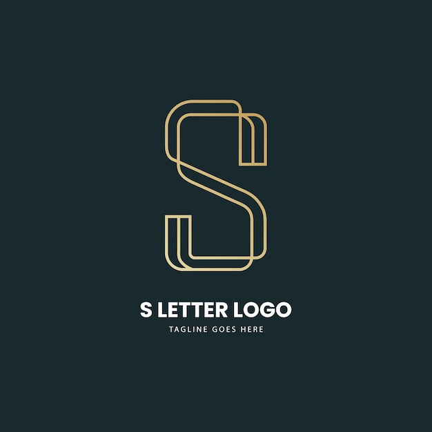 Abstract letter S logo design Gold beauty industry and fashion logos cosmetics business