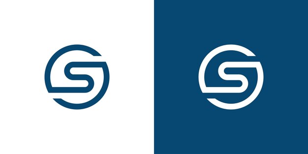 Abstract letter s logo design