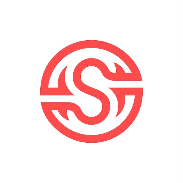 Progettazione del logo abstract letter s