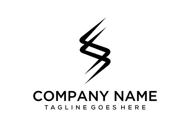 Абстрактная буква S подписывает иллюстрацию современной и чистой для дизайна логотипа финансовых компаний
