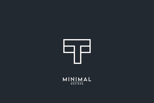 抽象文字 T TT ロゴ デザイン ベクトル テンプレート要素