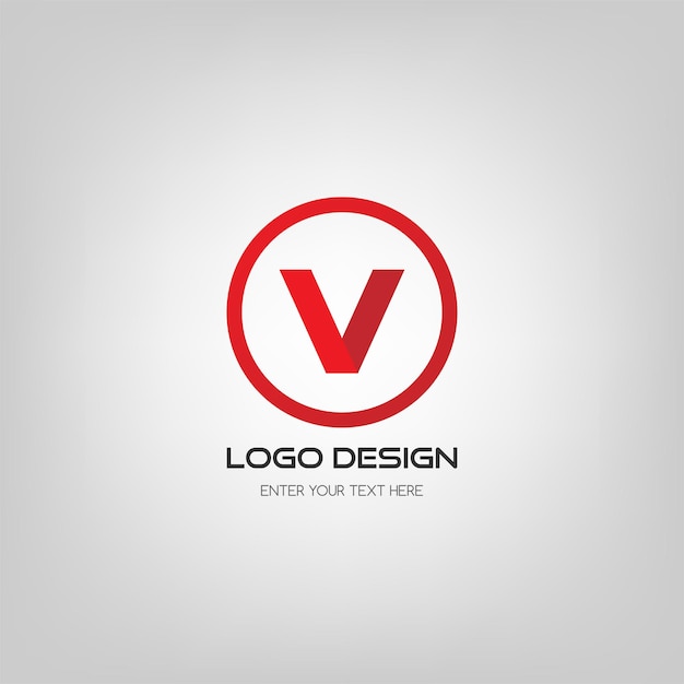 Абстрактный вектор логотипа буквы V