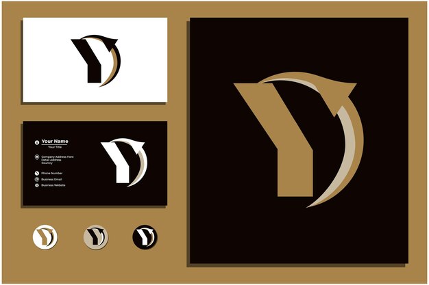 Абстрактная буква y транспортный логотип