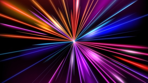 Abstract Licht snelheid beweging effect breedbeeld achtergrond vector illustratie