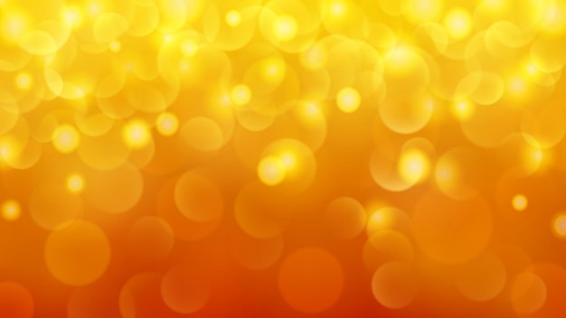 Abstract light background with bokeh effects in orange colors