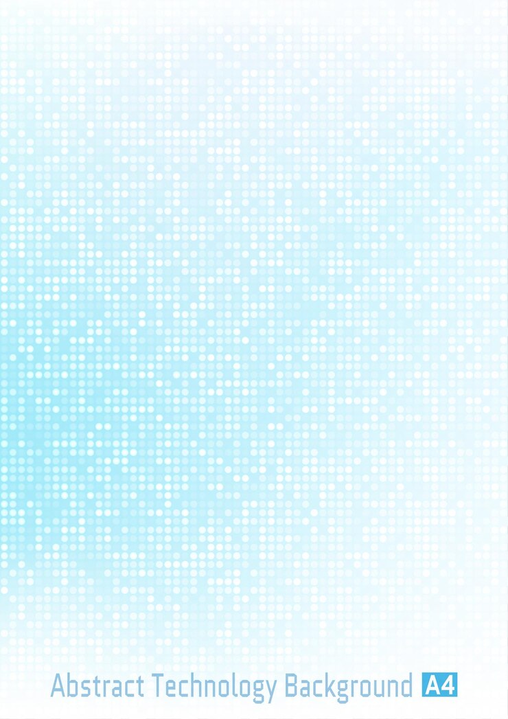 Vector abstract light blue circle pixel digital gradient.