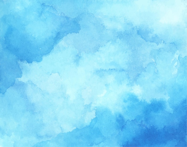 Abstract light blue watercolor for background.