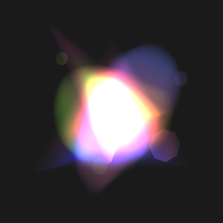 Vector abstract light effect of rainbow crystal glare reflection vector illustration