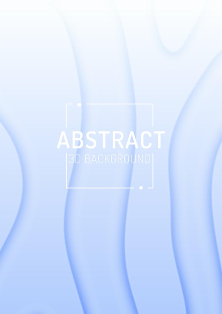 Abstract light gradient poster background with 3D lines