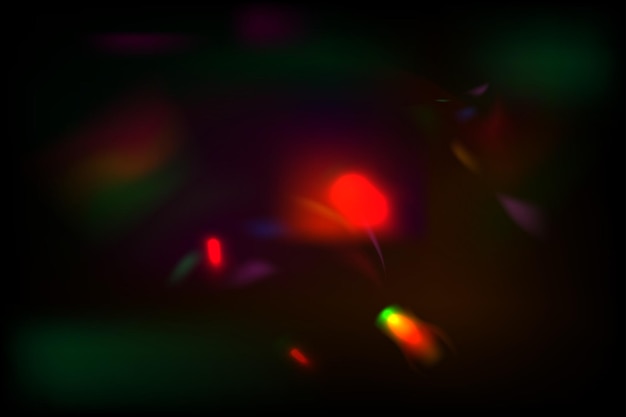 Vector abstract light lens effect