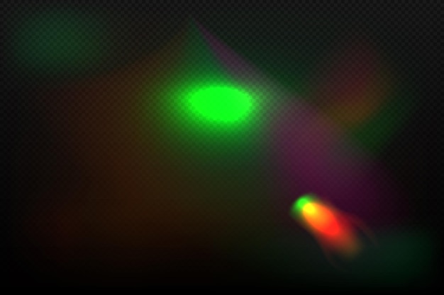 Abstract light lens effect