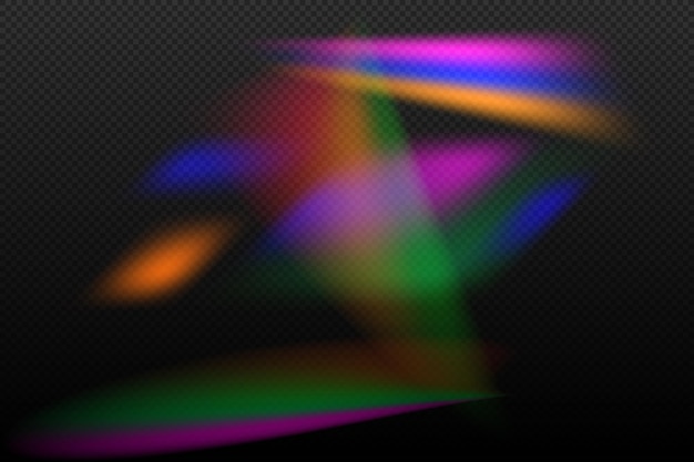 Abstract light lens effect