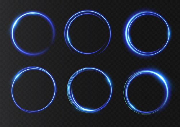 Abstract light neon background luminous circle luminous spiral cover