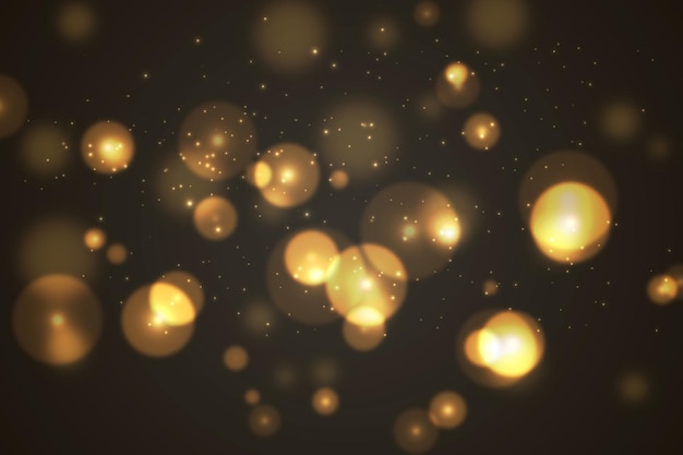 Abstract Light Particles Bokeh Background