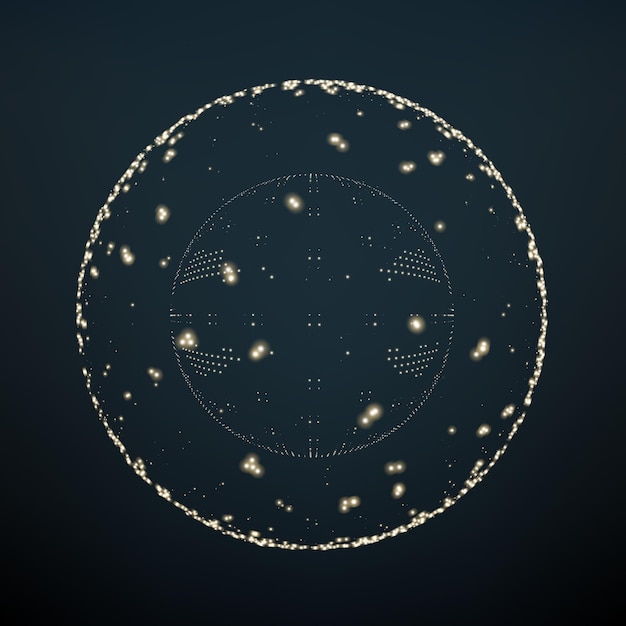 abstract light particles