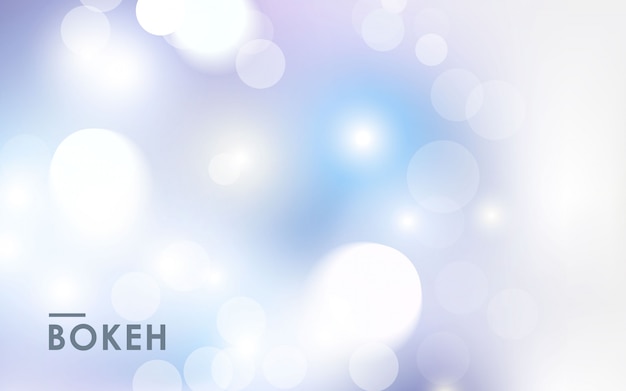 Abstract light silver bokeh background