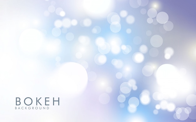 Abstract light silver bokeh background 