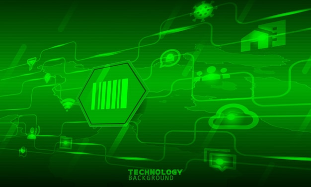 Abstract Light technology concept. technology background. neon effect. circuit board concept.