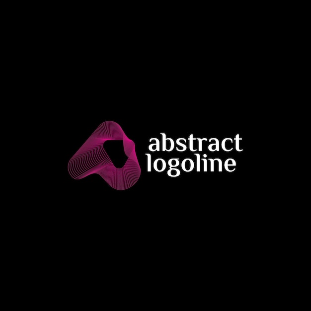 Abstract lijn logo ontwerpconcept