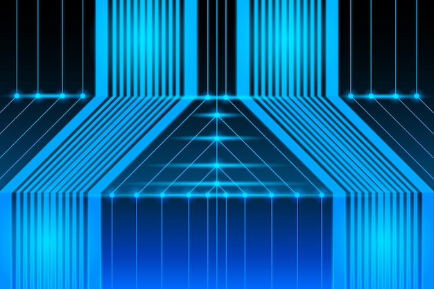 Vector abstract line 3d future technology concept background